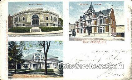 Library, Riding & Driving Club - East Orange, New Jersey NJ Postcard