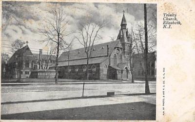 Trinity Church Elizabeth, New Jersey Postcard