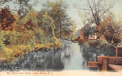 Mill Race from Elmer Lake New Jersey Postcard