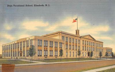Boys Vocational School Elizabeth, New Jersey Postcard
