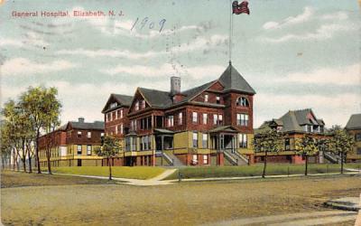 General Hospital Elizabeth, New Jersey Postcard