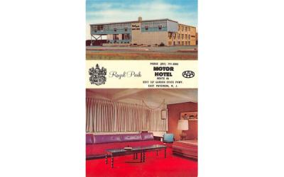 Royal Park Motor Hotel  East Paterson, New Jersey Postcard