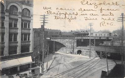 Railroad Crossing Elizabeth, New Jersey Postcard