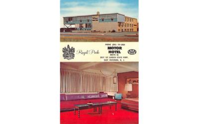 Royal Park Motor Hotel  East Paterson, New Jersey Postcard