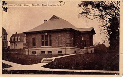 Branch Public Library East Orange, New Jersey Postcard