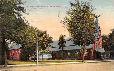 Trinity Church Elizabeth, New Jersey Postcard