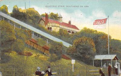 Electric Stair Southend on Sea Essex, New Jersey Postcard