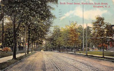 South Board Street Elizabeth, New Jersey Postcard