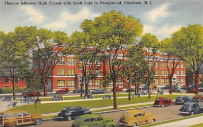 Thomas Jefferson High School Elizabeth, New Jersey Postcard