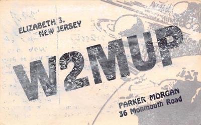 W2MUP Elizabeth, New Jersey Postcard