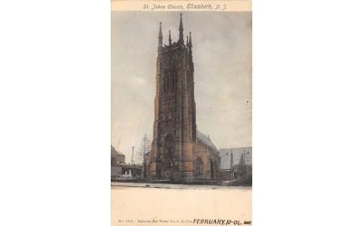 St. Johns Church Elizabeth, New Jersey Postcard