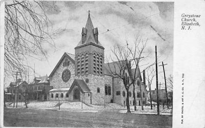 Greystone Church Elizabeth, New Jersey Postcard