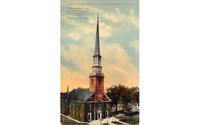 First Presbyterian Church Elizabeth, New Jersey Postcard