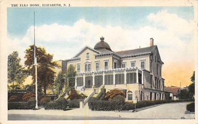 The Elks Home Elizabeth, New Jersey Postcard