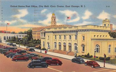 United States Post Office, City Hall, Civic Center East Orange, New Jersey Postcard