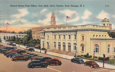 United States Post Office, City Hall, Civic Center East Orange, New Jersey Postcard