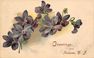 Greetings from Folsom New Jersey Postcard