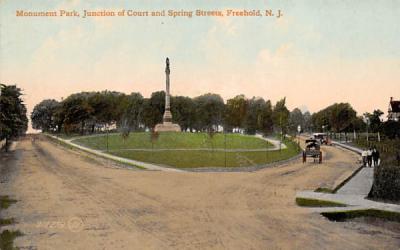 Monument Park Freehold, New Jersey Postcard