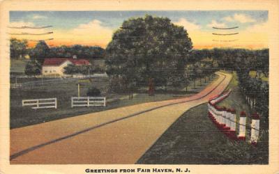 Greetings from Fair Haven New Jersey Postcard