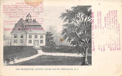 Old Monmout County Court House Freehold, New Jersey Postcard