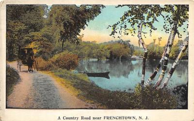 A Country Road near Frenchtown New Jersey Postcard