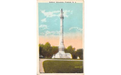 Soldiers' Monument Freehold, New Jersey Postcard