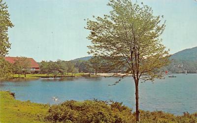 Franklin Lake and Indian Trail Club House Franklin Lakes, New Jersey Postcard