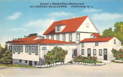 Sauter's Waldschloss Restaurant Fairview, New Jersey Postcard