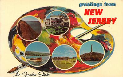 Greetings from New Jersey, The Garden State Postcard
