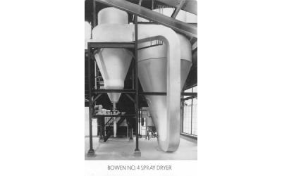 Bowen No. 4 Spray Dryer Garwood, New Jersey Postcard