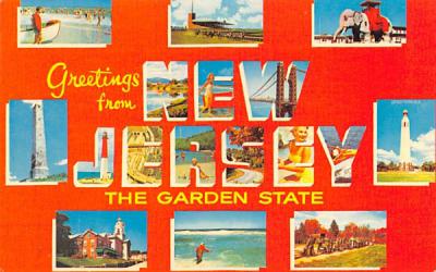 Greetings from New Jersey The Garden State Postcard