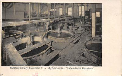 Welsbach Factory, Agitator Room Gloucester, New Jersey Postcard