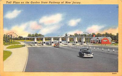 Toll Plaza on  Garden State Parkway New Jersey Postcard