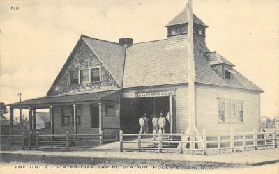 The United States Life Saving Station Holly Beach, New Jersey Postcard
