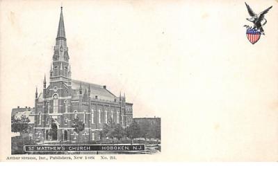 St. Matthen's Church Hoboken, New Jersey Postcard