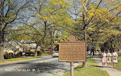 Historic Haddonfield New Jersey Postcard