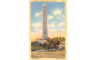 World War Monument High Point Park, New Jersey Postcard