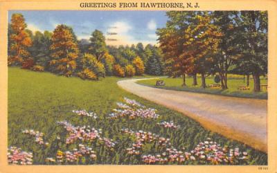 Greetings from Hawthorne New Jersey Postcard
