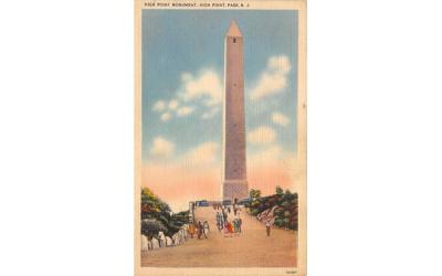 High Point Monument  High Point Park, New Jersey Postcard