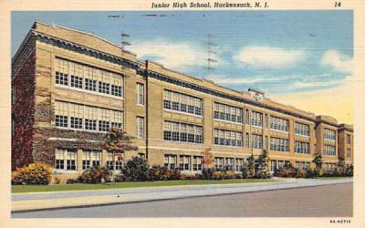 Junior High School Hackensack, New Jersey Postcard