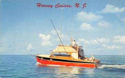 Fishing  Harvey Cedars, New Jersey Postcard