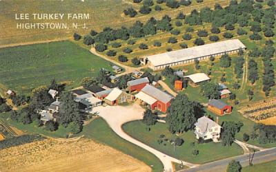 Lee Turkey Farm Hightstown, New Jersey Postcard