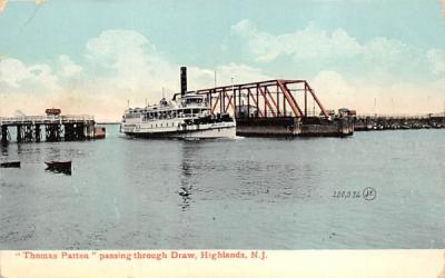 Thomas Patten passing through Draw Highlands, New Jersey Postcard