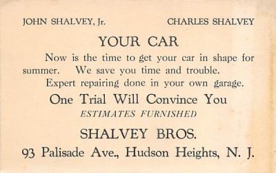 Shalvey Bros Hudson Heights, New Jersey Postcard
