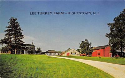 Lee Turkey Farm Hightstown, New Jersey Postcard