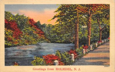 Greetings from Homdel, N. J., USA Holmdel, New Jersey Postcard