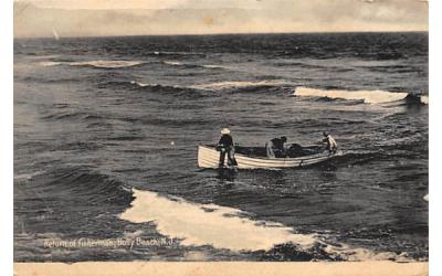 Return of Fisherman Holly Beach, New Jersey Postcard
