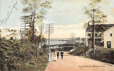 Navesink Ave Highlands, New Jersey Postcard