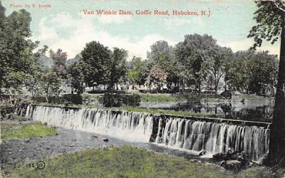 Van Winkle Dam Hoboken, New Jersey Postcard