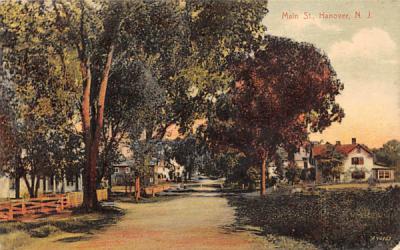 Main St. Hanover, New Jersey Postcard